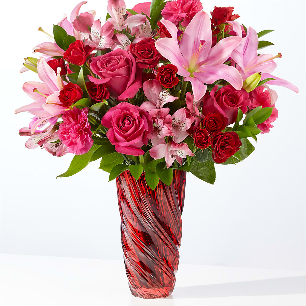 In Love Bouquet with Luxe Swirl Vase – SMITH'S, Salt Lake City UT