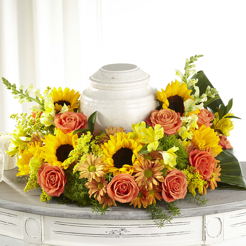 Faithful Sunflower Cremation Adornment – SMITH'S, Salt Lake City UT
