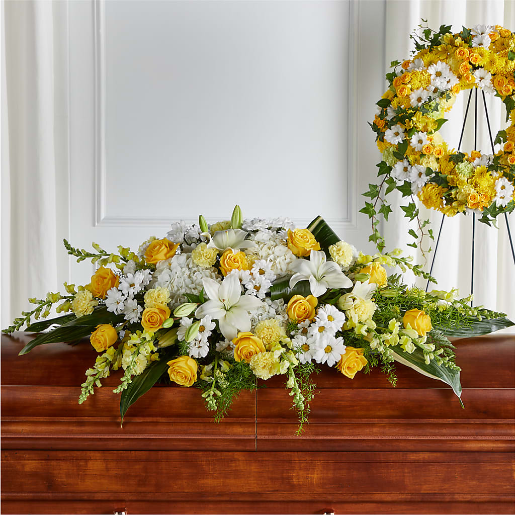 Golden Harmony Casket Spray – SMITH'S, Salt Lake City UT