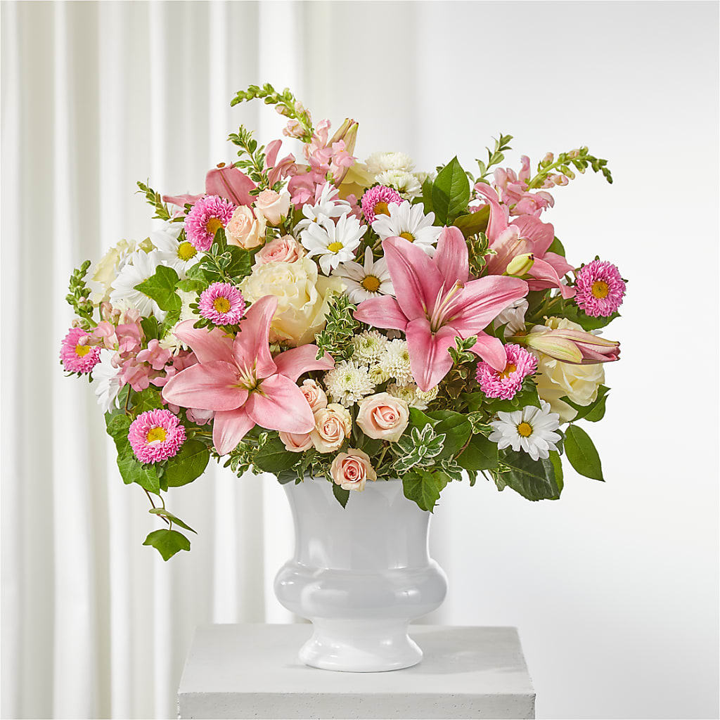 Empathetic Blooms Urn Arrangement – SMITH'S, Salt Lake City UT