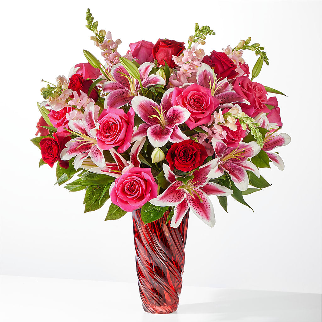 Always You Bouquet with Luxe Swirl Vase – SMITH'S, Salt Lake City UT