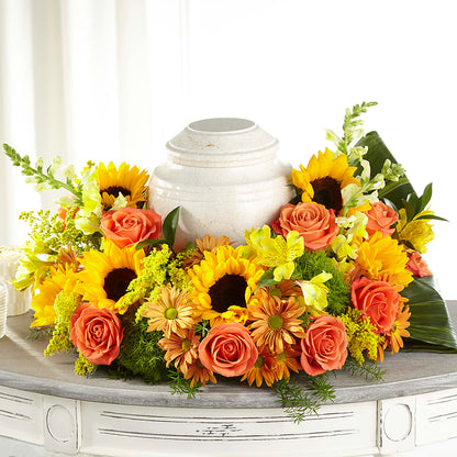 Faithful Sunflower Cremation Adornment – SMITH'S, Salt Lake City UT