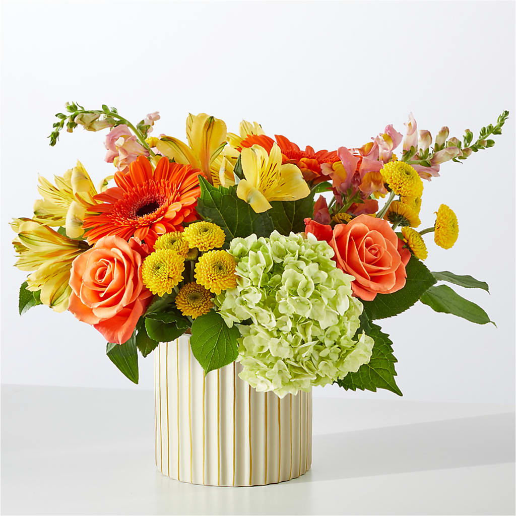 Autumn Sunshine Bouquet with Ivory Vase – SMITH'S, Salt Lake City UT