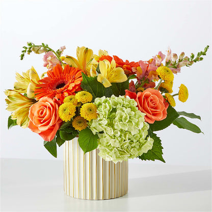 Autumn Sunshine Bouquet with Ivory Vase – SMITH'S, Salt Lake City UT