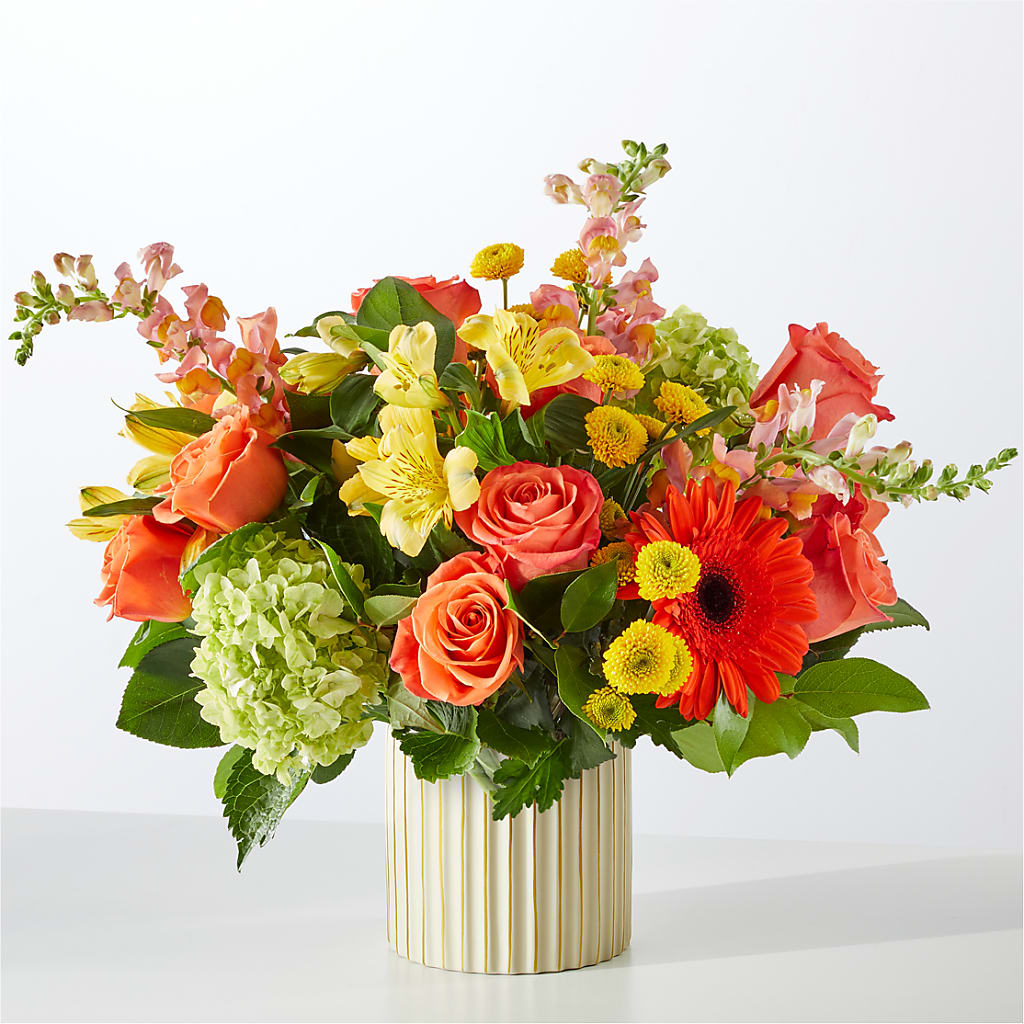 Autumn Sunshine Bouquet with Ivory Vase – SMITH'S, Salt Lake City UT