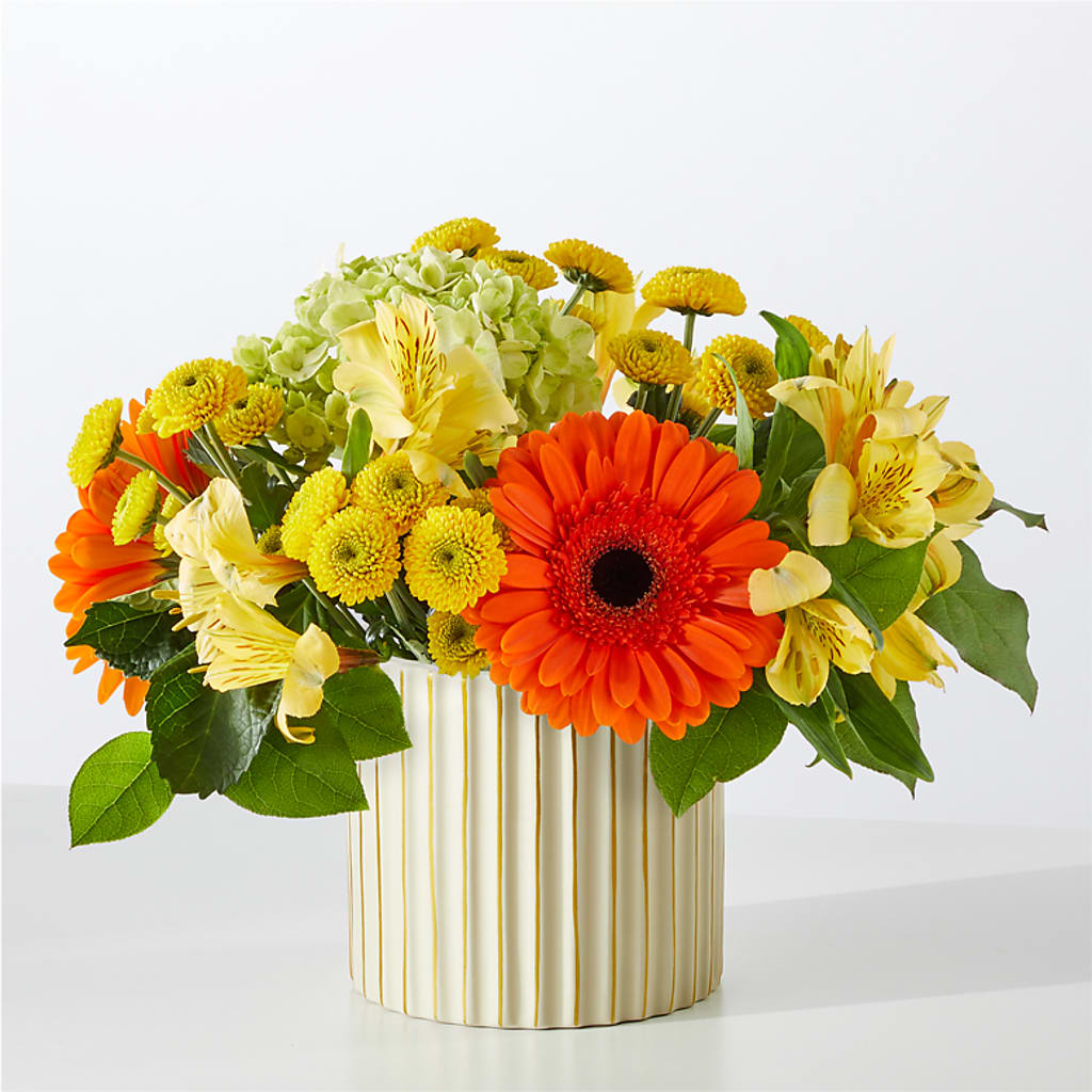 Autumn Sunshine Bouquet with Ivory Vase – SMITH'S, Salt Lake City UT