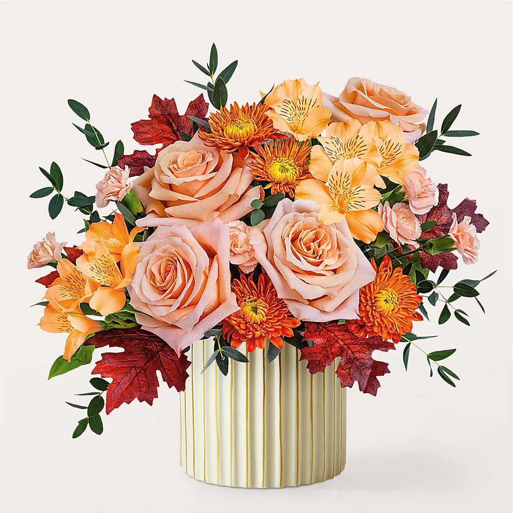 Spiced Latte Bouquet with Ivory Vase – SMITH'S, Salt Lake City UT