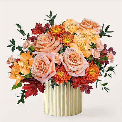 Spiced Latte Bouquet with Ivory Vase – SMITH'S, Salt Lake City UT