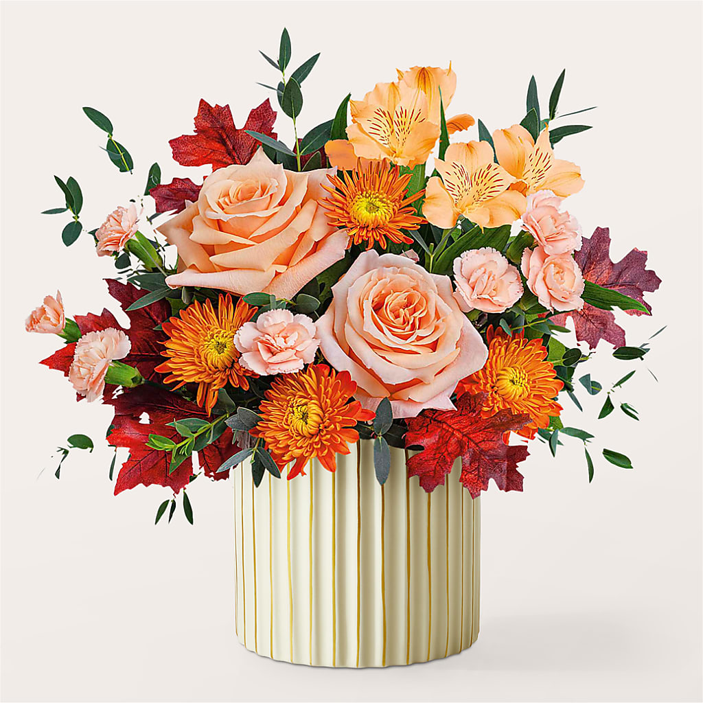Spiced Latte Bouquet with Ivory Vase – SMITH'S, Salt Lake City UT