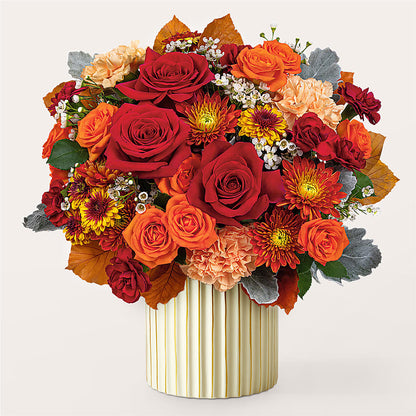 Merlot Bouquet with Ivory Vase – SMITH'S, Salt Lake City UT